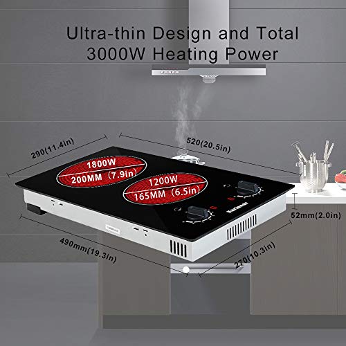 Electric Cooktop, Builtin Ceramic Cooktop Hard Wired, 220240V