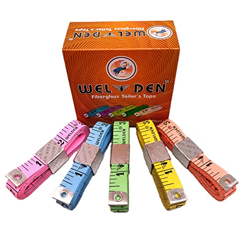 Welden Tape Measure(Pack of 10) | Body Measuring Tape | Sewing/Tailor Measuring Tape 13 mm width 152 cm/60 Inches, Measuring Tapes for Cloth Measure, 