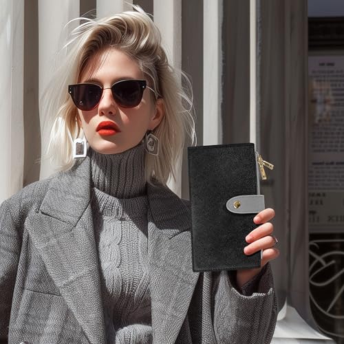 Image of Travelambo RFID Wallet Women Bifold Multi Card Wallet Case with Zipper Pocke Credit Card Holder for Women