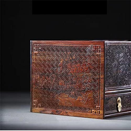 Boîte de tissu pour table basse de salon avec compartiment multifonctionnel 29cm - 4