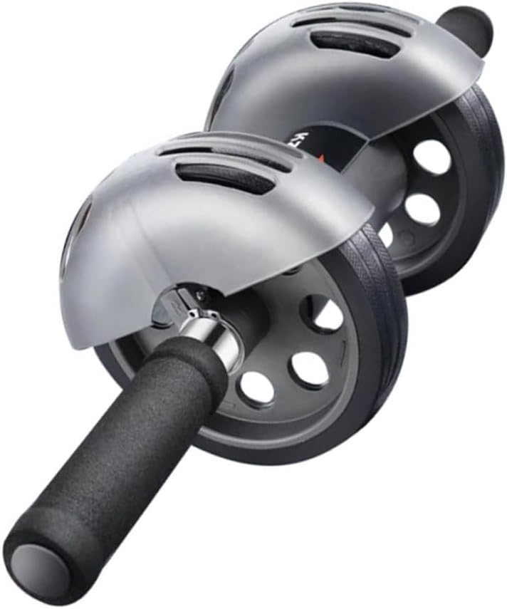Two Wheeled Abdomen Machine Abdominal Roller Wheel for Home Fitness Non Slip Handles Tires Muscle Exercise Equipment for Core Strength