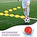 PATIKIL Spot Markers 8 Inch, 6 Pcs Non-Slip Floor Dots Agility Markers Flat Field Cones Poly Dots for Dance Soccer Basketball Sports, Red/Yellow/Blue/Green/Orange/Purple