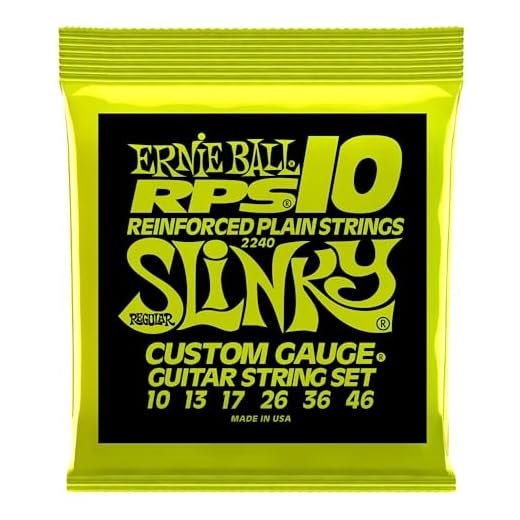 Ernie Ball Regular Slinky RPS Electric Guitar Strings, 10-46 Gauge (P02240)