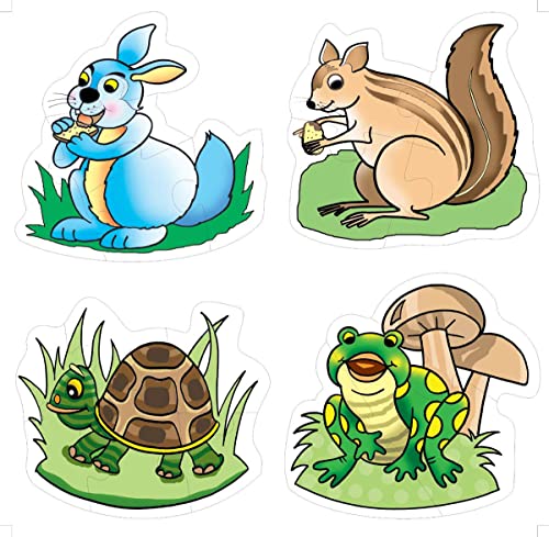 Image of Creative's Jigsaw Puzzles for Kids Age 3+ | 13-in-1 Early Learning Puzzle Value Pack | Animals, Transport, Birds, Fruits & Flowers Themes | Educational Preschool Puzzle Set