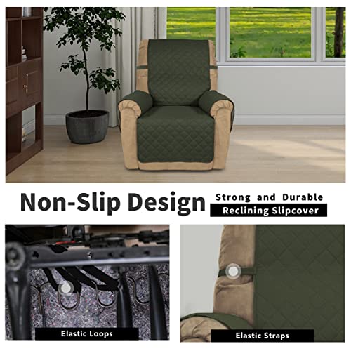 image for Easy-Going Recliner Chair Slipcover Reversible Sofa Cover Water Resist