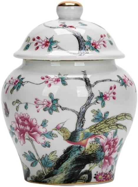 SONGCHAO Sugar Jar Empty Tea Cans, Ceramic Sealed Storage, Moisture-Proof Small Warehouses, Home Living Room Decorations Tea Canister