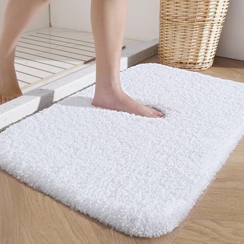 DEXI Microfiber Bath Mat 40 x 60 cm, Extra Soft and Absorbent Bathroom