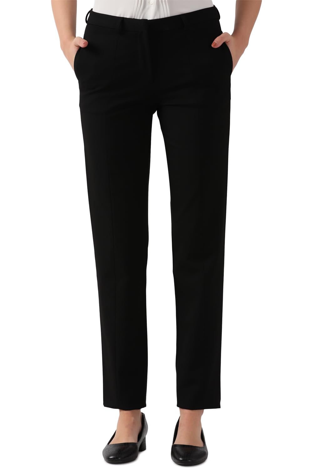 van heusen Women's High Rise Regular Work Utility Pants-picture-30