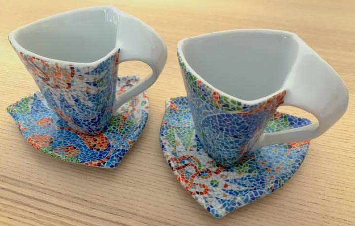 スペイン　ガウディ　カップ&ソーサー6客セット Amazon | スペイン バルセロナ コーヒーカップ&ソーサーセット 輸入品