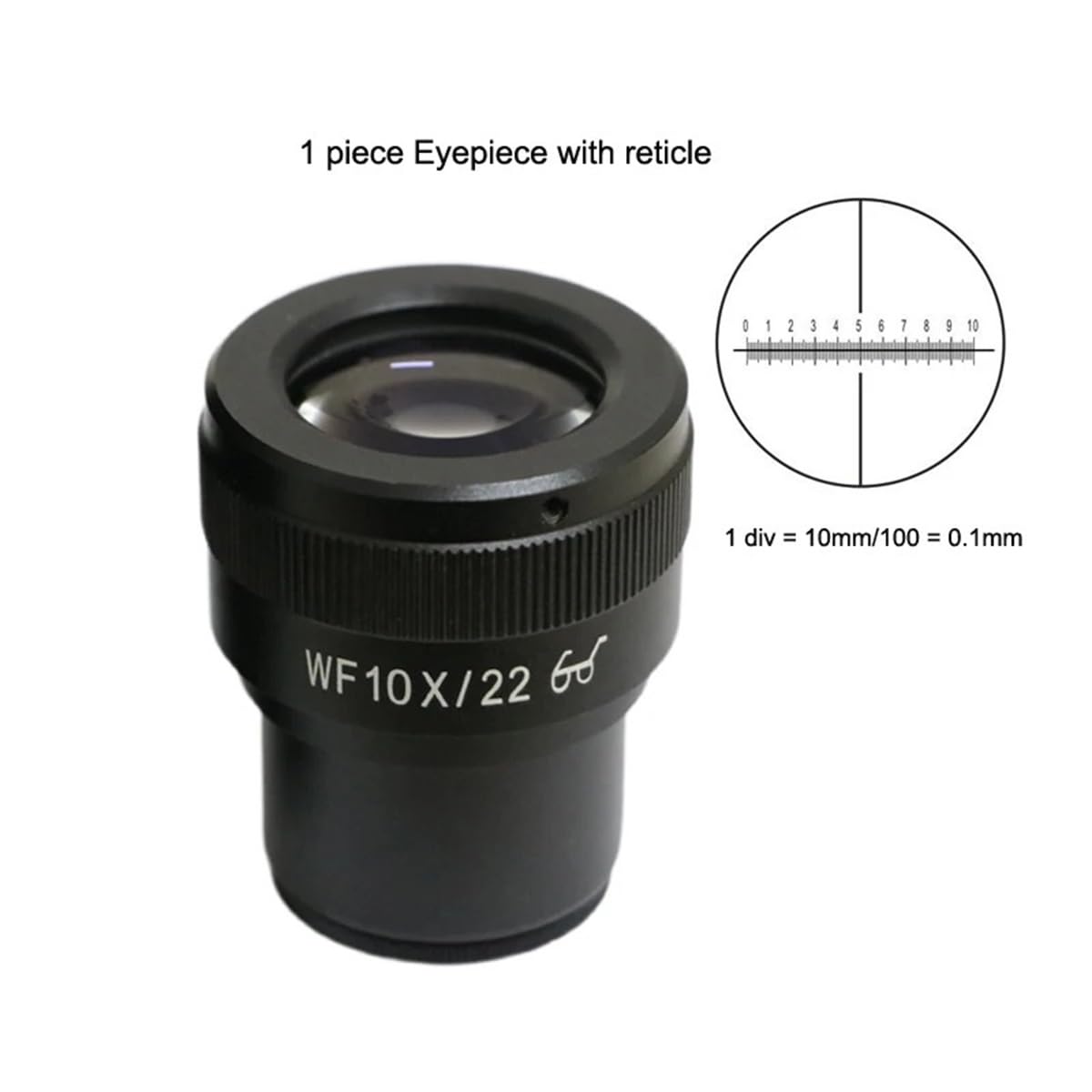 Mikroskop WF10X 22 mm 30 mm Okular do regulowanego mikroskopu stereoskopowego z siatką Obiektyw do oczu o szerokim polu Akcesoria do mikroskopu ocznego