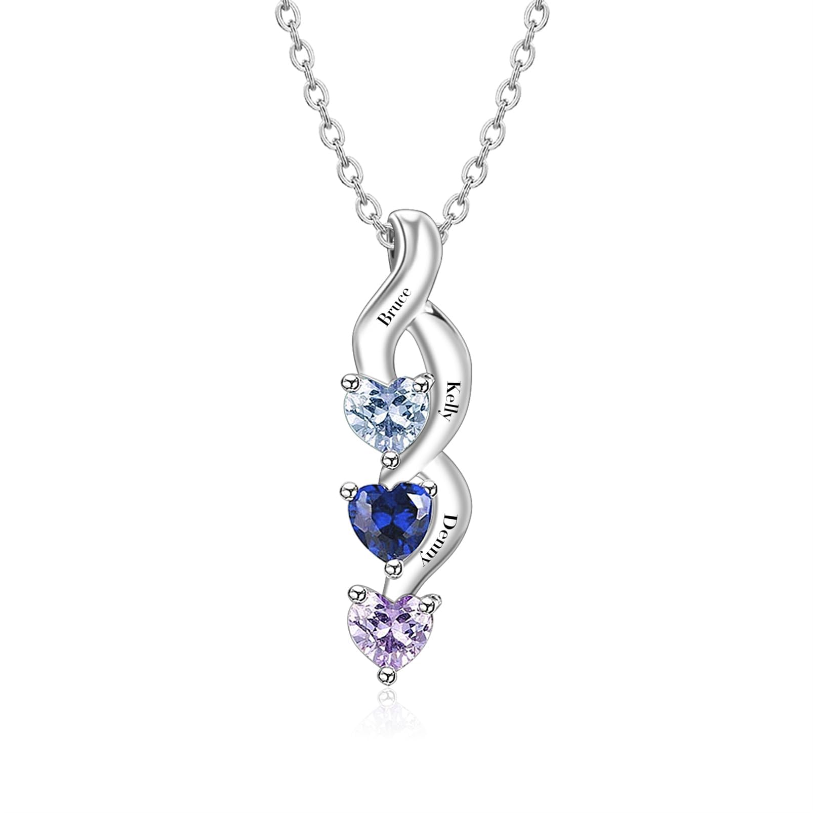 ORFAN Personalized Sterling Silver Mothers Name Necklace