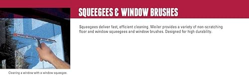 Miniatura 6 de Weiler 45511 - Escobilla de goma resistente de 36 pulgadas, curva, marco de metal, hoja de goma resistente, fabricada en los Estados Unidos