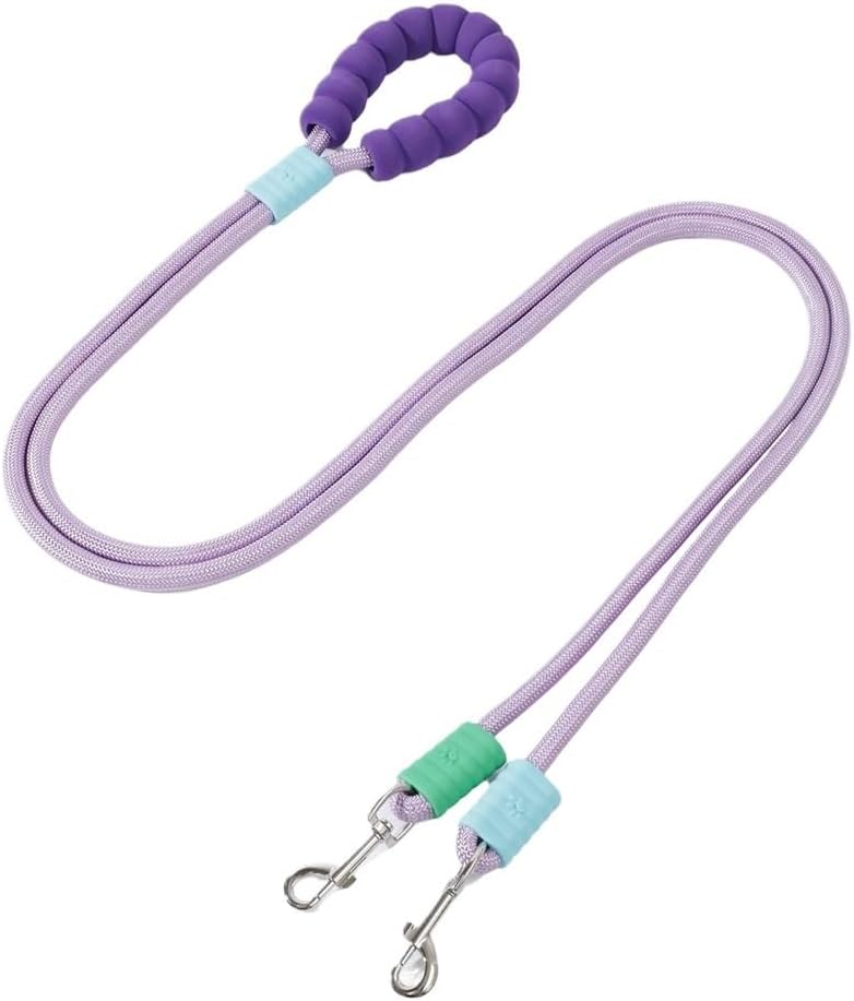Pet DualHead Walking Rope Foam Cotton Handle Double Heavy Duty Traction, Compatible for Strong Dog Enhance Safety and Contr(Traction Rope 1,Diameter 1.2CM)