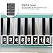 FUNOMOCYA 4pcs Beginner Practice Stickers for Melodica Keyboard Accordion Stickers for Piano Keys