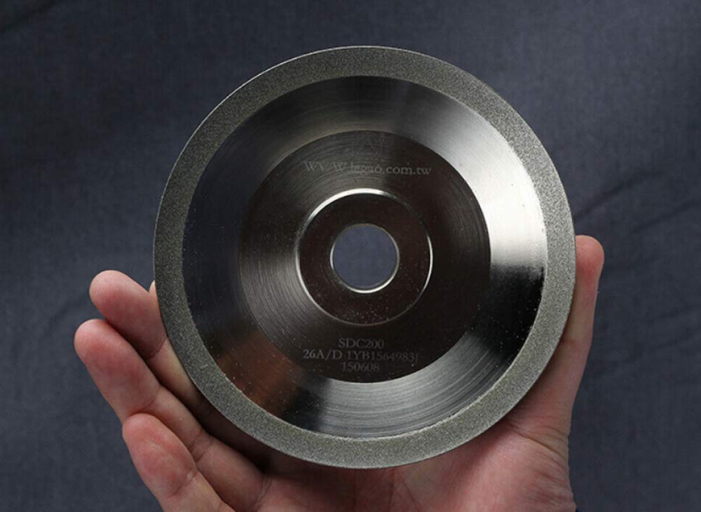 Muela abrasiva de diamante (SDC o CBN opcional) para rectificadora de brocas MR-26A, 26D. G3, F6, 125x20x19 mm, CBN