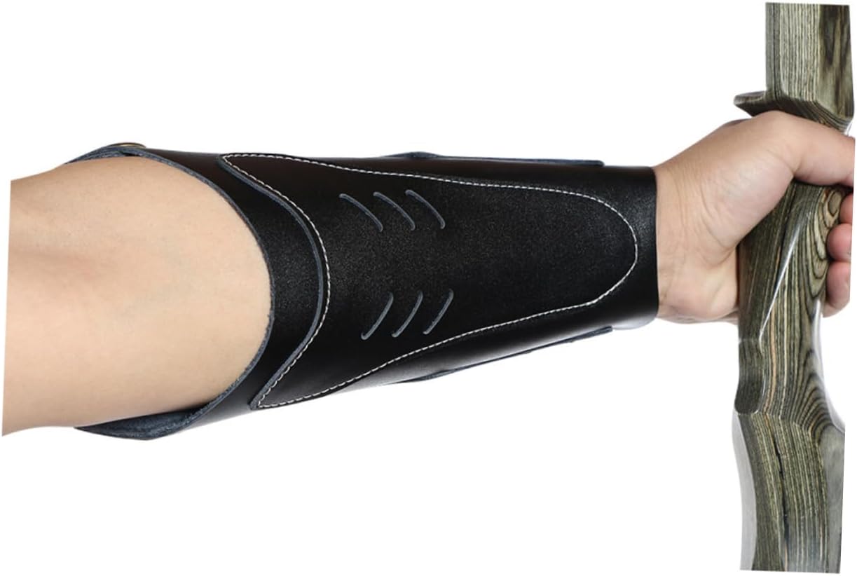 Fashion Pu Leather Archery Arm Guard Adjustable Protective Strap for Hunting Lightweight and Forearm Accessory
