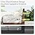 Sophia & William 6 Piece Patio Furniture Set L Shape Outdoor Sectional with 8.7inch Ultra-Thick Cushion, All Weather Wicker & HDPE Patio Conversation Sets Backyard Furniture with Coffee Table for lawn