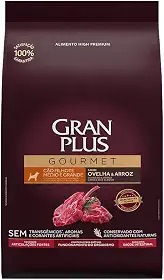 Ração Gran Plus Gourmet para Cães Filhotes Raças Médias e Grande Ovelha e Arroz – 15kg
