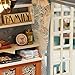 KKmoon - Casa de muñecas de madera, kit de montaje para decoración...