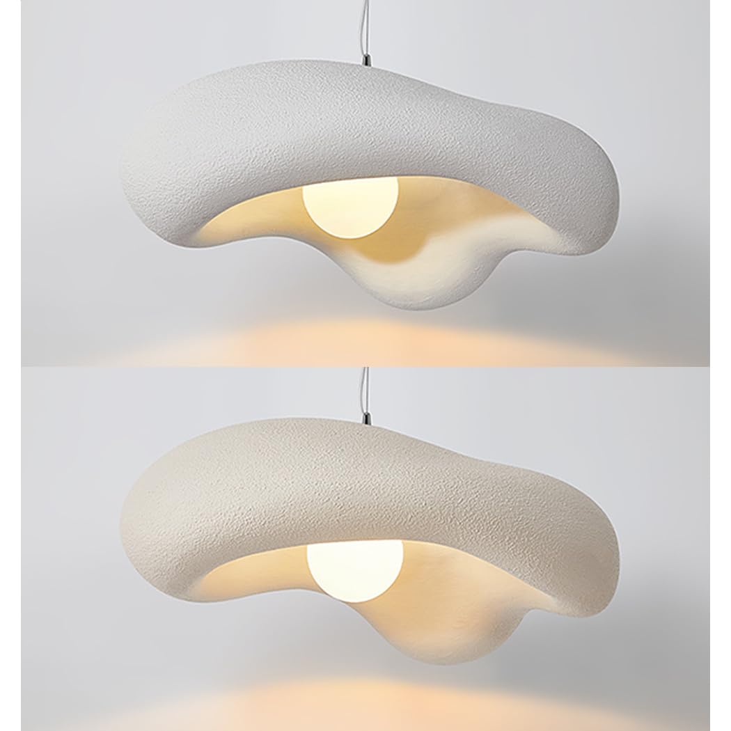 Moderne Wabi-Sabi Pendelleuchte Kreative Blumen Hängeleuchte E27 Esstisch Pendellampe Höhenverstellbar Nordisch Stil Für Schlafzimmer Wohnzimmer Esszimmer Küche Hängelampe Bracken Braun,50cm