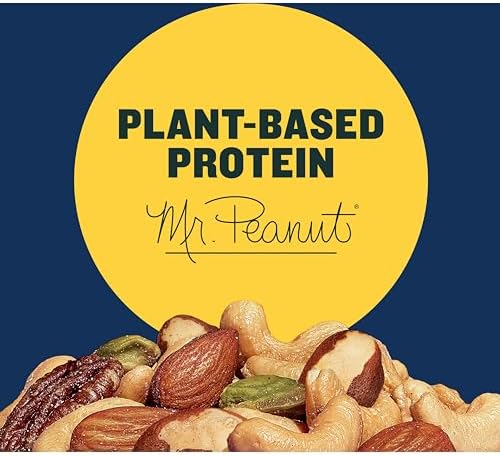 PLANTERS Deluxe Mixed Nuts with Sea Salt, 27 oz Resealable Container - Variety Mixed Nuts Snacks with Cashews, Almonds, Pecans, Pistachios & Hazelnuts - Energy Boost - Kosher - 4