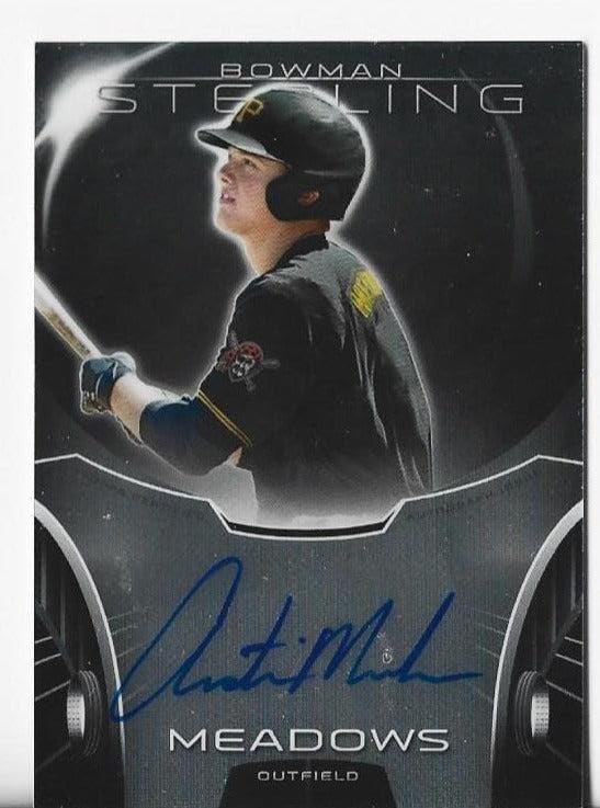Austin Meadows 2013 Bowman Sterling #BSAP-AM Autograph Card - Baseball Slabbed Autographed Cards