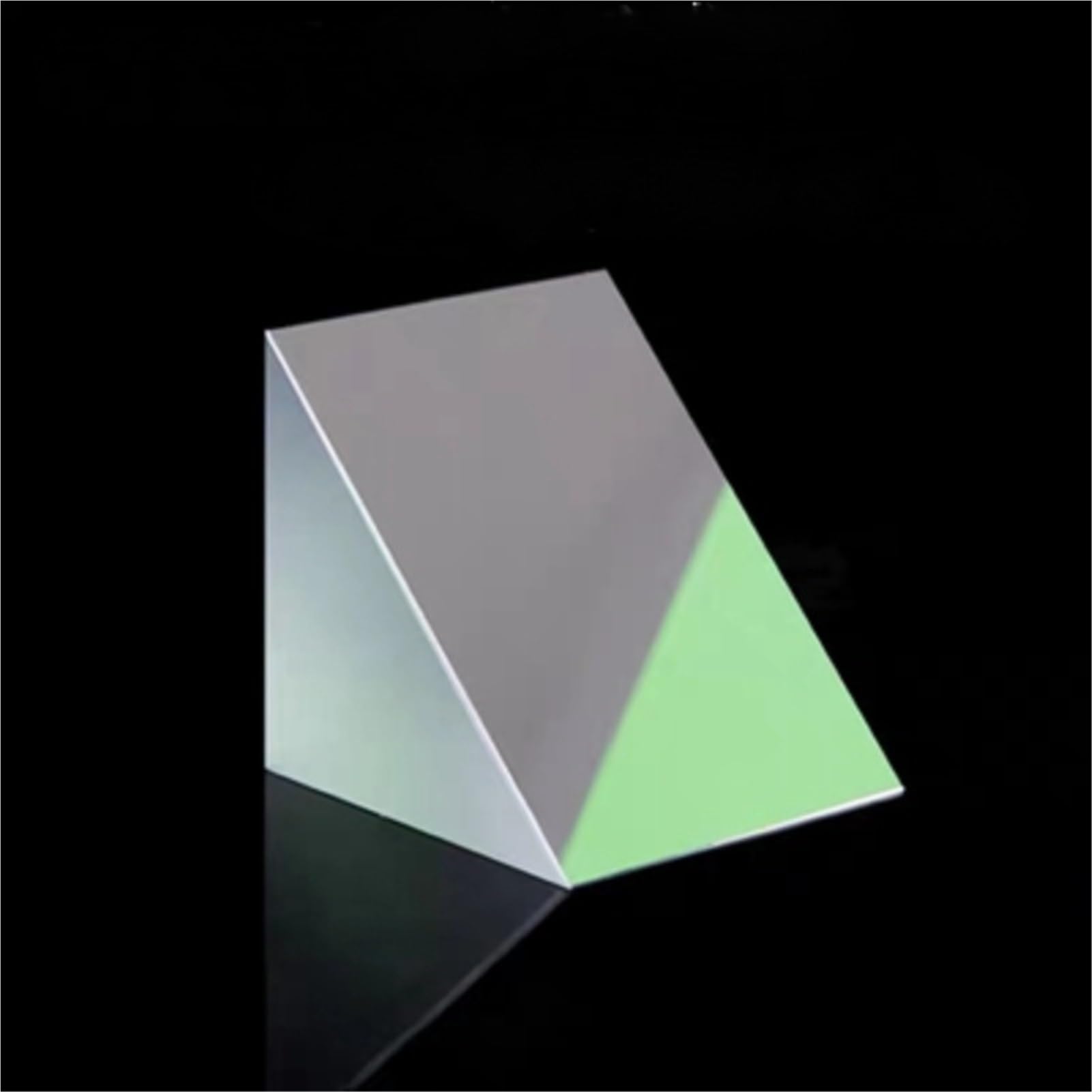 Prisme triangulaire à angle droit de haute précision – 50 mm, 40 mm, 30 mm, 25 mm, 20 mm, 15 mm – Verre optique avec revêtement en aluminium pour une meilleure réflexion (beige)