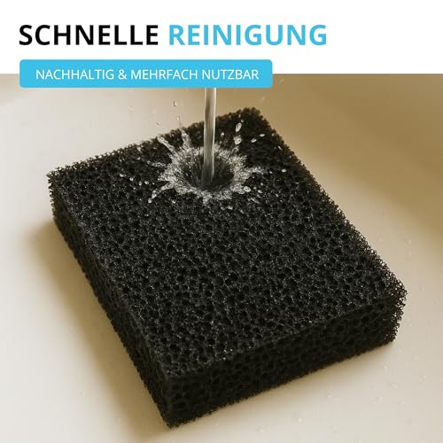 Filterwelt Ersatzfilter passend für SOG Abgassystem | Aktivkohlefilter Kompatibel mit Thetford Türvarianten | Schwammfilter 128×99×22mm | Ersatzteil Nr. 517 000 1 | Filtermatten gegen Gerüche