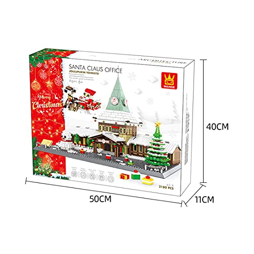 EAYOK Weihnachten Modell Bauset, 2180 Teilel Santa Claus Haus Modell Bauset, Weihnachten Baukasten Klemmbausteine… – Bild 6