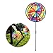 Produktbild ECMQS Verdreifachen Rad Regenbogen Windmühle Spielzeug, Niedliche Cartoon Kinder bunte Wind Spinner