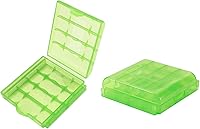 Vista 11 de Fielect 10 Uds 4 x AA/AAA Caja de Almacenamiento de Batería Titular Caja Organizador Azul