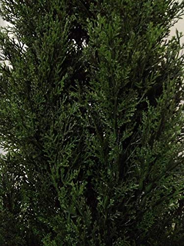 Silk Tree Warehouse Company Inc One 10 Foot Outdoor Artificial Italian Cedar Cypress Topiary Tree Potted UV Rated (10 Foot)