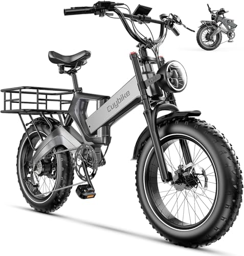 Image of 1000W Folding Electric Bike,48V 20AH Removable Battery E Bike,80 Miles Max Range Electric Bike for Adults,20 inch Fat Tire Foldable ebike,Adult Electric Bicycle for Commute Beach Snow