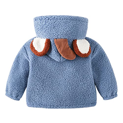 Fleece Sherpa Full Zip Hooded Coat for Baby Girls Ear Shape Jacket with Pockets Toddler Boys Cute Long Sleeve Outwear2