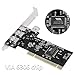 CERRXIAN Tarjeta Firewire PCI Firewire de 3 puertos IEEE 1394 IEEE 1394...