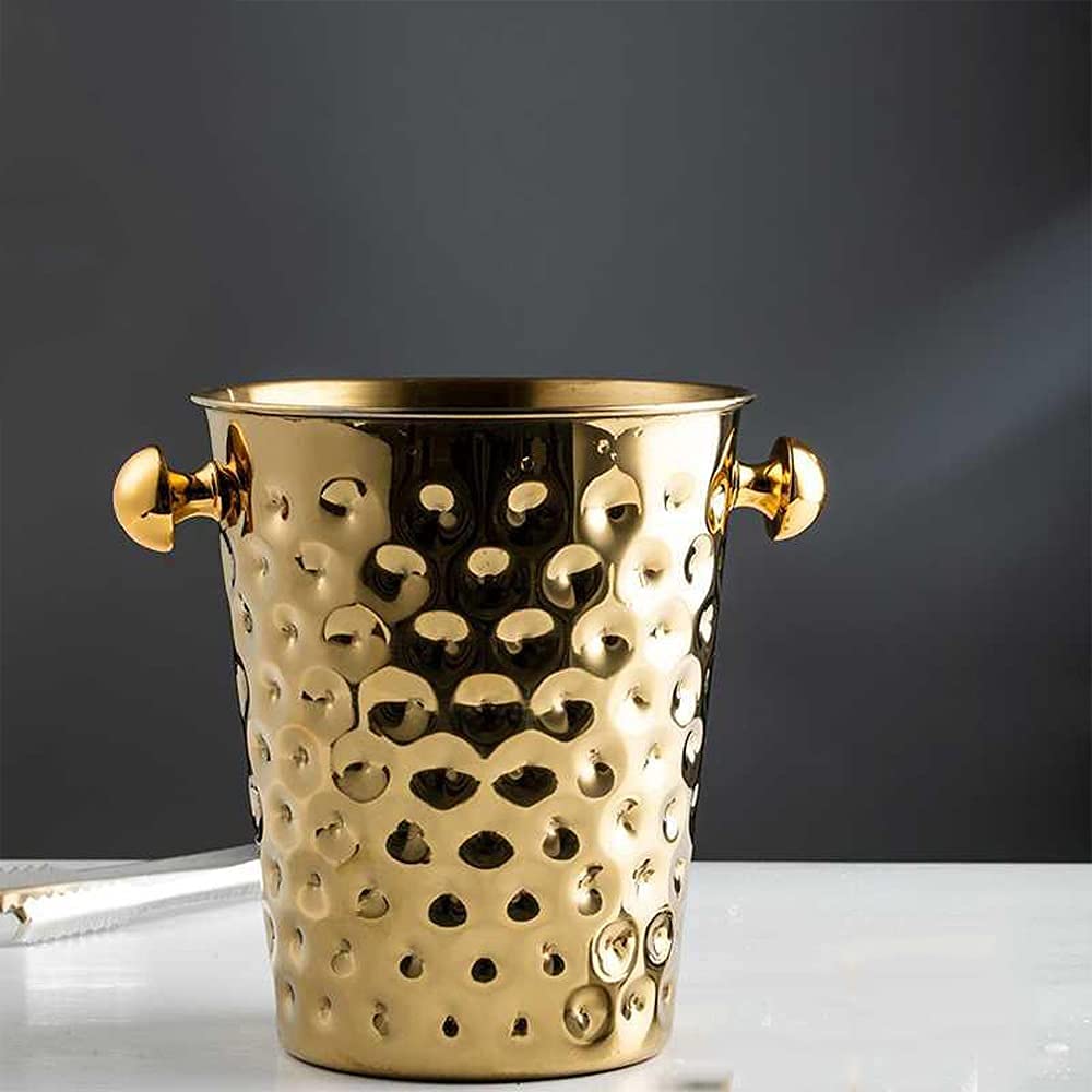 Secchiello per Il ghiaccioSecchiello per Il Ghiaccio con Coperchio e pinze per Il ghiaccioSecchiello per Il Ghiaccio Secchiello per Champagne Secchiello per Vino 5L Grande Contenitore per cubetti