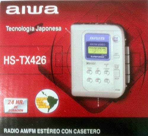 Aiwa HS-TX426 Walkman Stereo Cassette Player with Digital Tuner FM/AM (Silver)