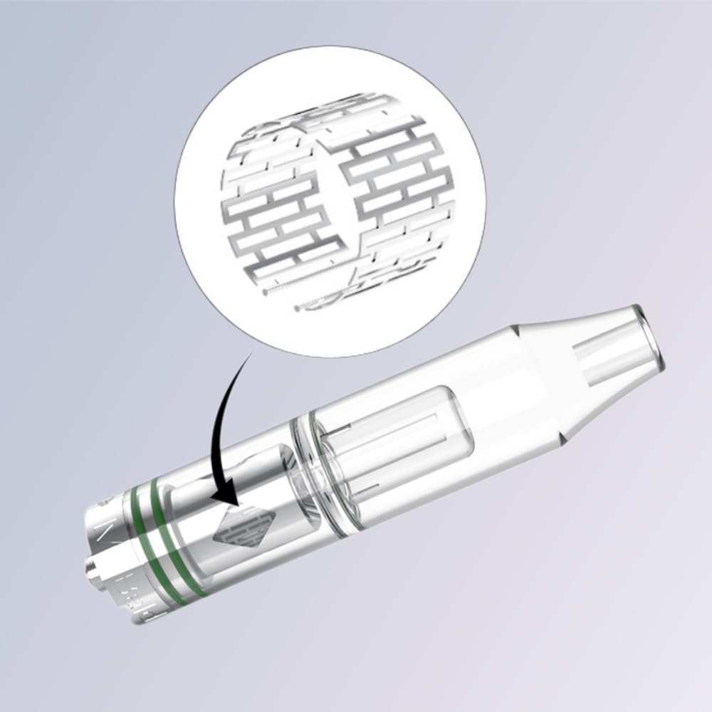 Longmada Crystal 2 Atomizer Kit With Water Bubbler 510 Thread For Wax, Dry Herb(1Kit)