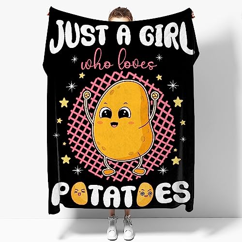 Just A Girl Potato Blanket