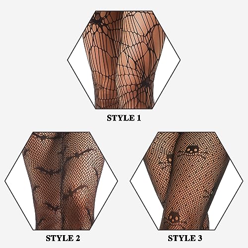MANZI Fishnet Tights for Women Patterned Fishnets Stockings3