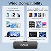 BOYA BY-V4U Wireless Lavalier Microphone for iPhone 15 Android Type C Phone Smartphone Clip-On Wireless Lapel Mic for Video Recording Podcast Interview Streaming Vlog YouTube #4