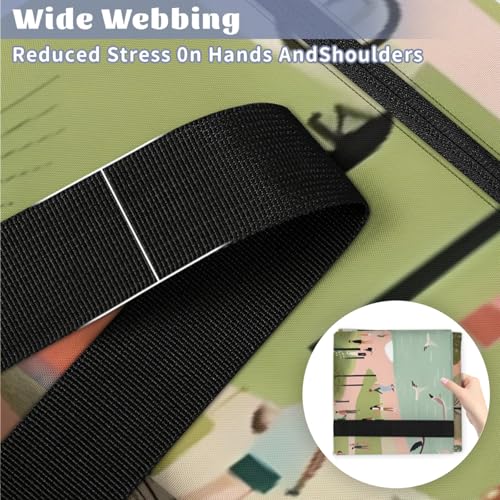 Mystical City Extra Large Moving Bags Heavy Duty Storage Bags Abstract City Cloth Wrap Around Handles Double Zipper Reusable Convenient Foldable Storage Tote for Travel Camping Space Save4