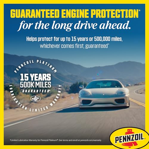 Image of Pennzoil Platinum Euro Full Synthetic 5W-40 Motor Oil, 1 Quart (6 Pack)