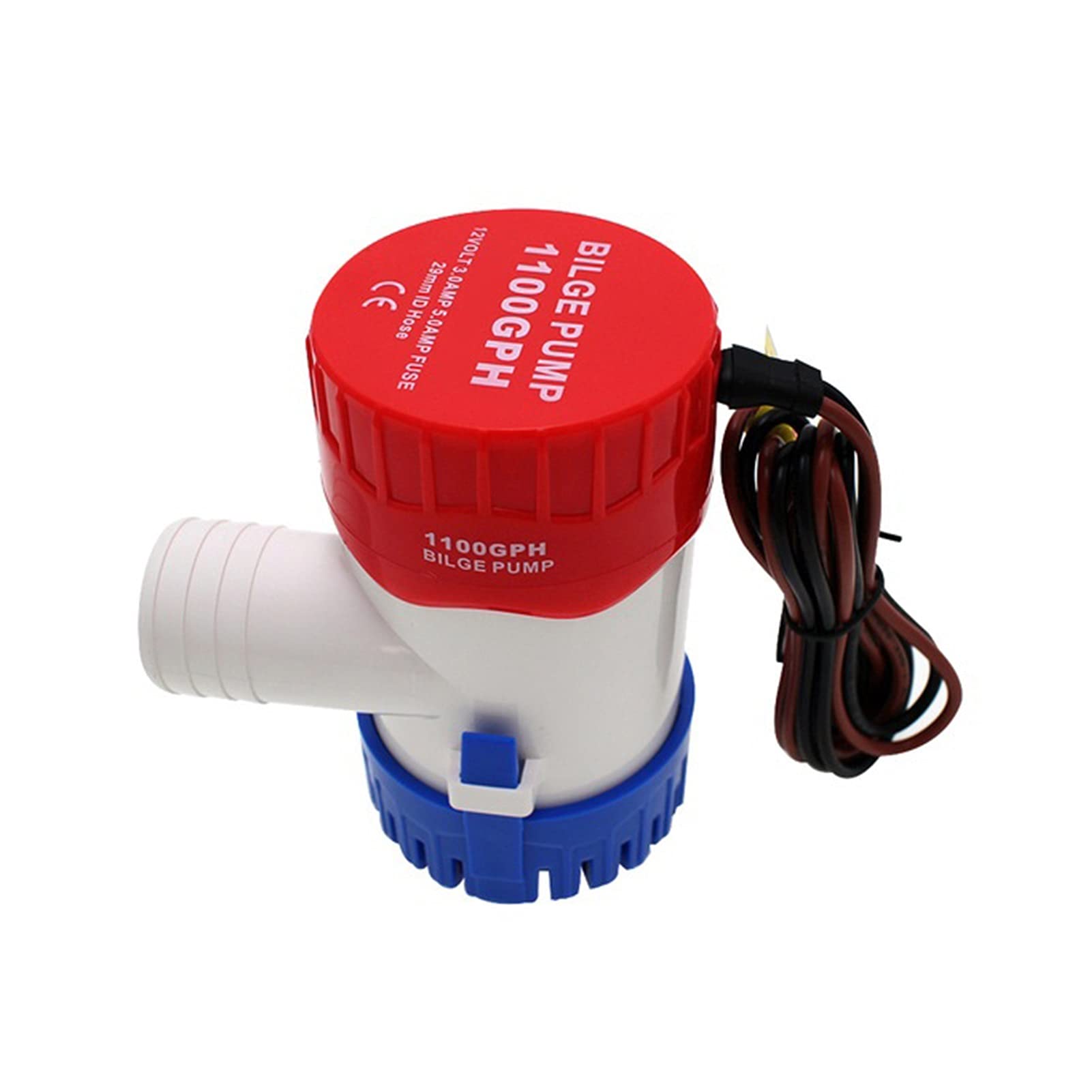 Automatic Submersible Small Boat Bilge Pump 12/24V Bilge Pump 350/500/750/1100gph Rule Water Pump Used In Boat Seaplane Motor Homes Houseboat (Voltage : 1100GPH 24V)