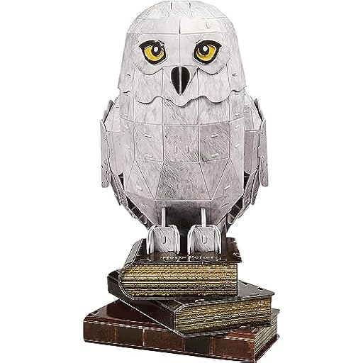 4D Build - Puzzle 3D de Harry Potter del Popular búho de Nieve Hedwig Hecho de cartón, 118 Piezas, para Fans de Harry Potter a Partir de 12 años | Ya disponible en tu tienda friki favorita! En mundofriki.es!