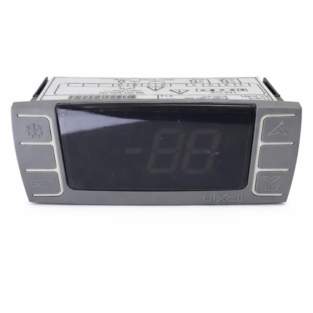 Dixell XR02CX-5R0C1 Contrôleur de thermostat numérique de température hors cycle dégivrage 230V/50-60Hz avec 1 capteur de sonde de température pour réfrigérateurs congélateurs appareils de chauffage