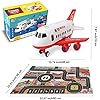 51qkfc8kdul - Dwi Dowellin Airplane Toy with Fire Truck Cars and Play Mat,Plane with Lights and Sounds for 3 + Years Old Boys and Girls