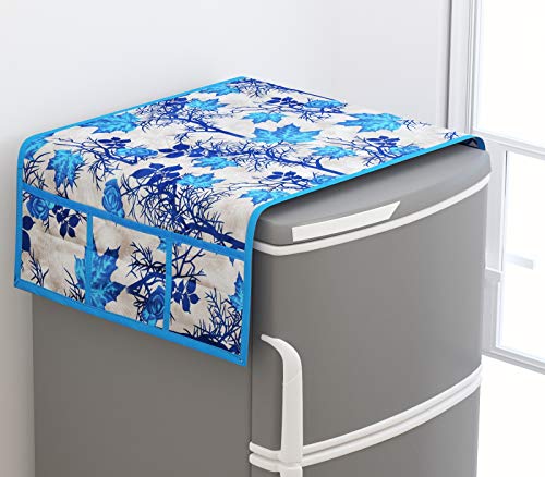 Image of Fridge Cover For Top (21 X 39 Inches) (Blue Branch)