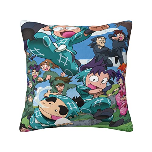 忍たま乱太郎 汗を吸って通気する汎用サイズの枕カバー、高級家庭用の 抱き枕カバー、任意の部屋に適したクリエイティブな枕カバー45 X 45 Cm。