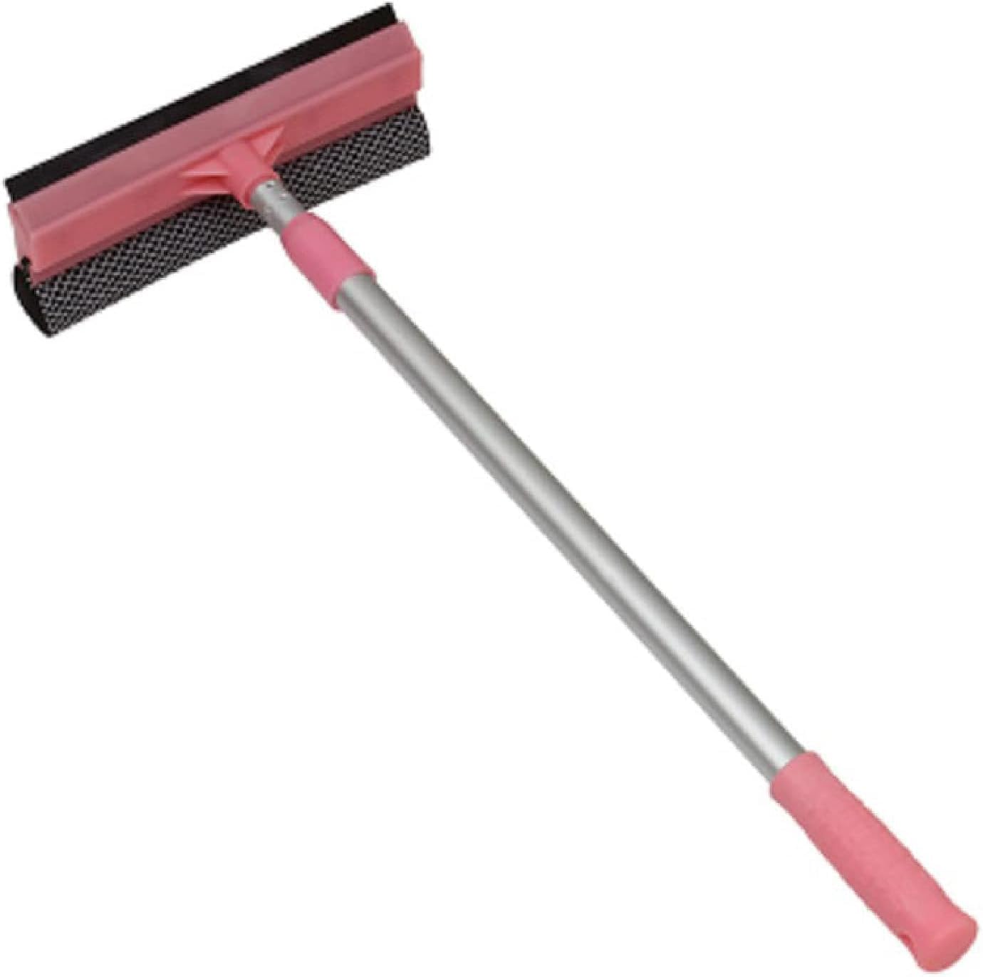 2-in-1 Window Cleaner Sponge and Soft Rubber Strip with Telescopic Extension Pole Drainer Wiper, Squeegee, Glass Wiper High Place Snow Brush Double-Sided Glass Cleaning [25 x100cm] (Dark Pink) (B0CF5JRCMW) Amazon Price History, Amazon Price Tracker